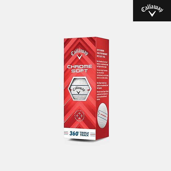  [캘러웨이코리아정품]2024 캘러웨이 크롬소프트 360 트리플트랙 골프볼[남여공용][화이트][3피스/12알]
