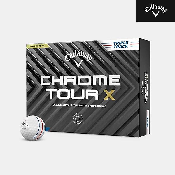  [캘러웨이코리아정품]2024 캘러웨이 크롬 투어 X 트리플트랙 골프볼[남여공용][화이트][4피스/12알]