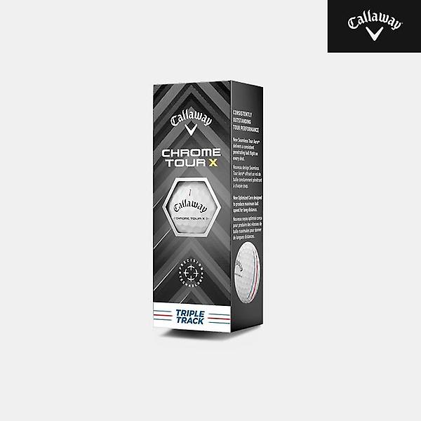  [캘러웨이코리아정품]2024 캘러웨이 크롬 투어 X 트리플트랙 골프볼[남여공용][화이트][4피스/12알]