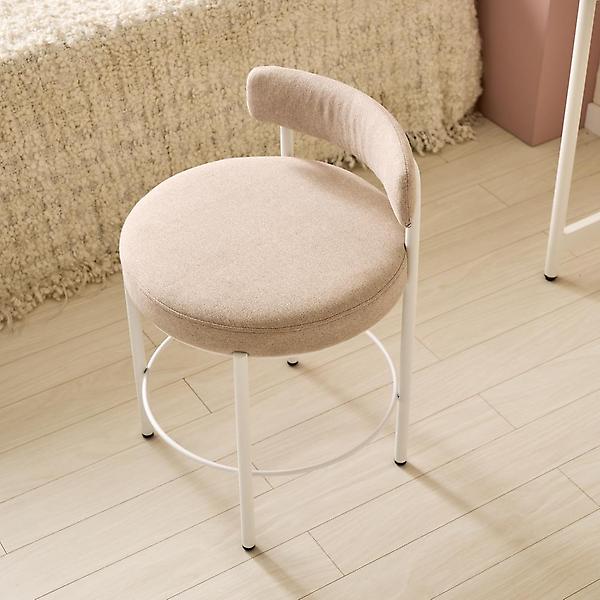  아이앤 그린트 패브릭 등받이 스툴 FU