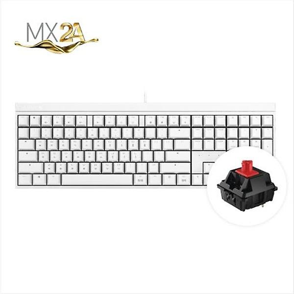 체리 MX 2.0S 사무용 저소음 풀배열 기계식 키보드 화이트, MX2A 적축