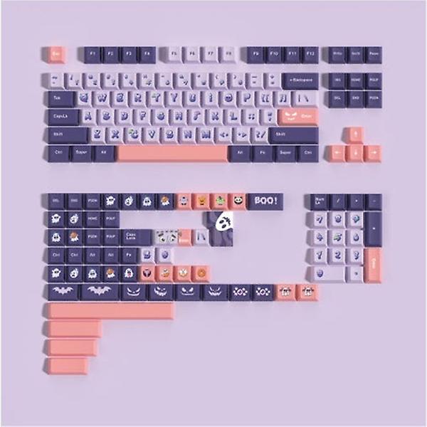  SPM Soulcat 고함량 PBT 염료승화 영문 키캡 158키 커스텀키보드 교체용 (Cute Ghost)