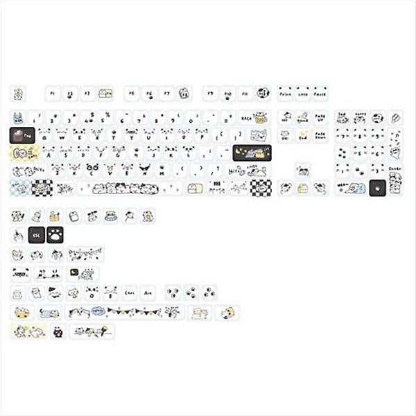  SPM Soulcat 고함량 PBT 염료승화 영문 키캡 164키 커스텀키보드 교체용 (고양이하루)