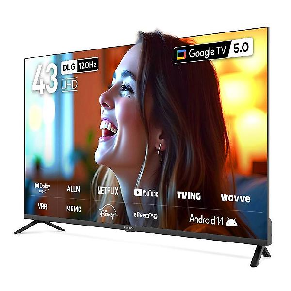  프리즘 CP43G5 109cm 구글5.0 스마트 4K UHD TV 120Hz 프리핫키 지원