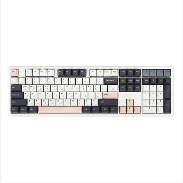  큐센 Q104 PBT 풀윤활 가스켓 유무선 기계식 키보드 화이트 하이무 저소음 바다소금