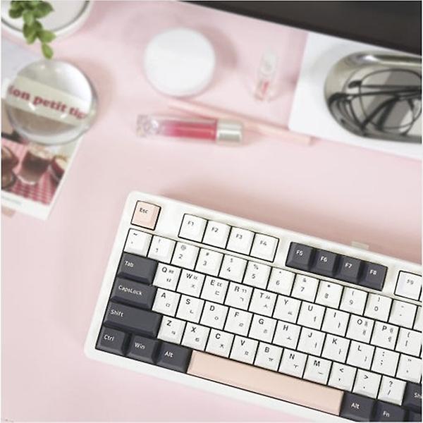  큐센 Q104 PBT 풀윤활 가스켓 유무선 기계식 키보드 화이트 하이무 저소음 바다소금