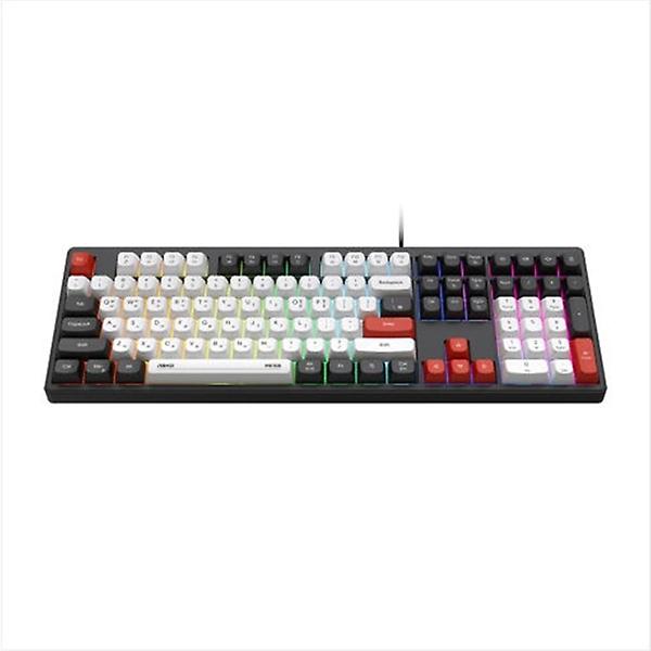  앱코 MK108 저소음 멤브레인 사무용 키보드 블랙