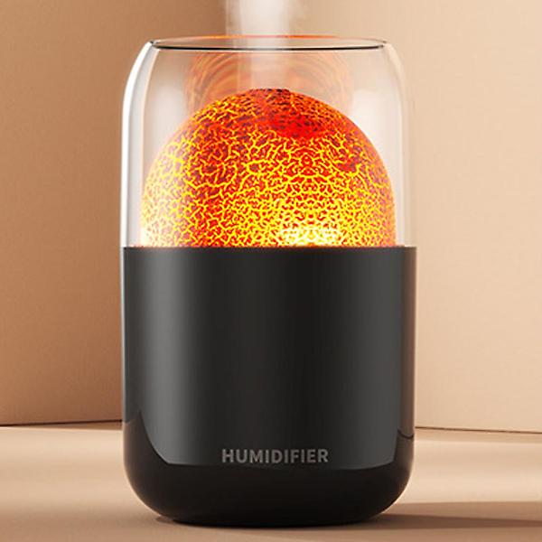  [웰스온] 볼케이노 USB 무드등 가습기 V3 (250ml) (블랙)