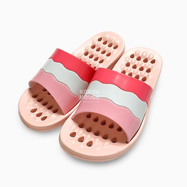  핑크 슬리퍼 KT 물결 세라 욕실 욕실화 화장실