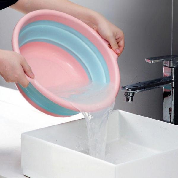  폴딩 접이식 손빨래 핑크 셋수대야 보관편리 대 대야