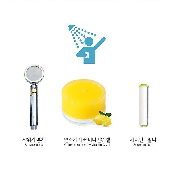  좋은 품질 필터샤워기 1+1 녹물 염소제거 유충차단 절