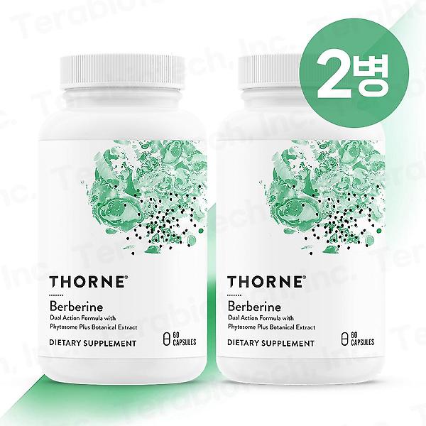  [공식인증점] 쏜리서치 베르베린 Berberine 1000mg 60캡슐 2병