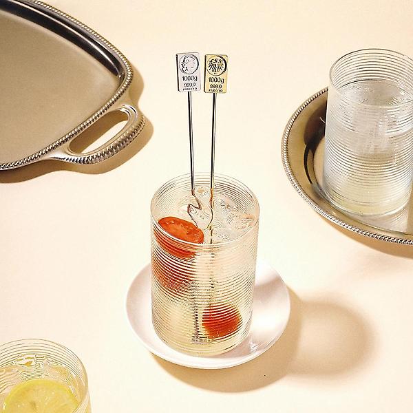  보겐 사각 실버 바 머들러 카페 음료 커피 롱스틱