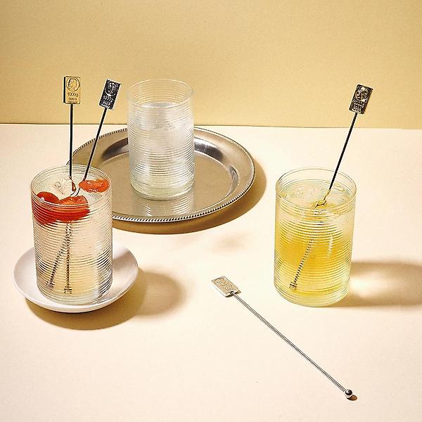  보겐 사각 실버 바 머들러 카페 음료 커피 롱스틱