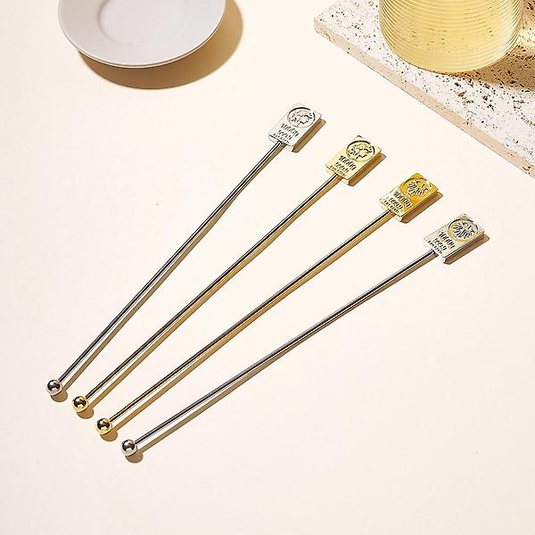  보겐 사각 골드 바 머들러 카페 음료 커피 롱스틱