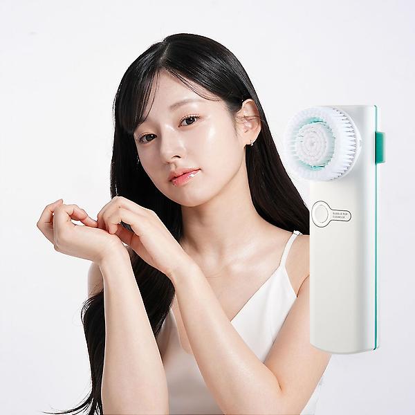  바나브 버블팝 진동클렌저 오토버블 클렌징 뷰티 디바이스 브러쉬 모공 전동세안기