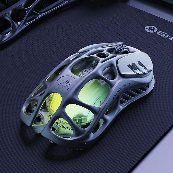 그라바스타 머큐리 M1 Pro 게이밍 마우스_건메탈 그레이