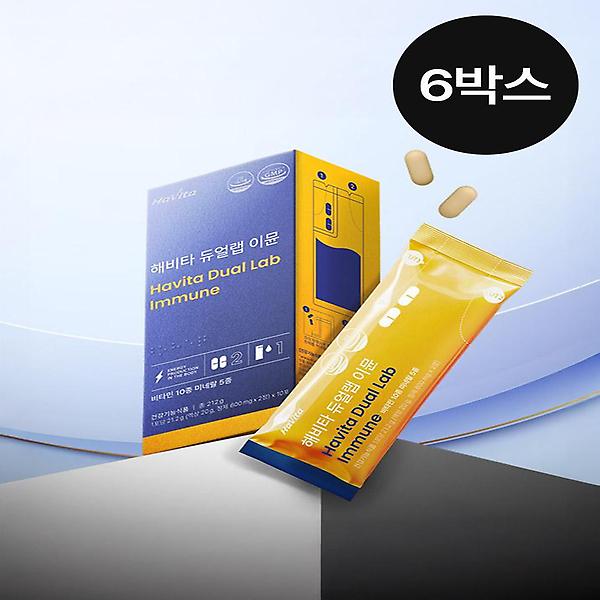  [10포 6박스] 해비타 듀얼랩 이뮨 비타민 건강기능식품 E4B305