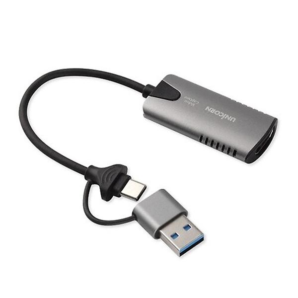  UNICORN VC-300C USB 3.0 C타입 HDMI 4K 캡쳐보드