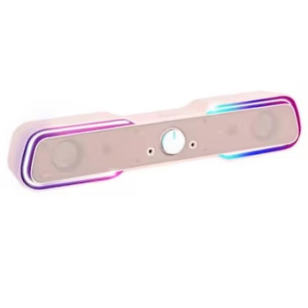  로이체 로이체 RGB LED 게이밍 사운드바 RSB-G5000 베이비 핑크