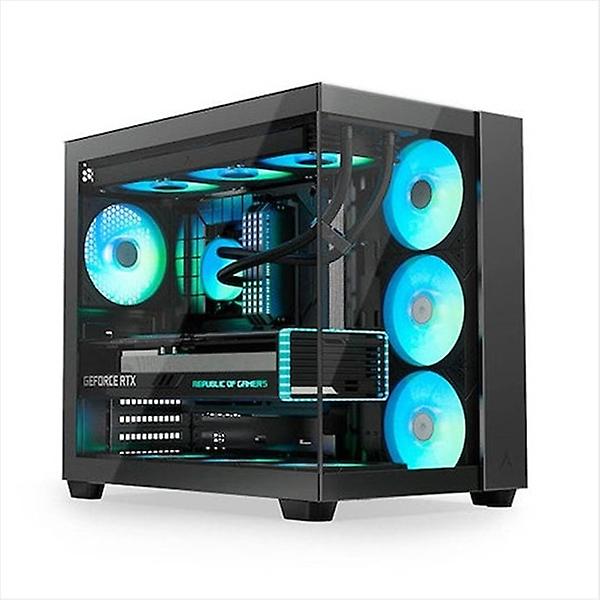  앱코 UD50 블루웨일 ARGB BTF (블랙) 컴퓨터케이스