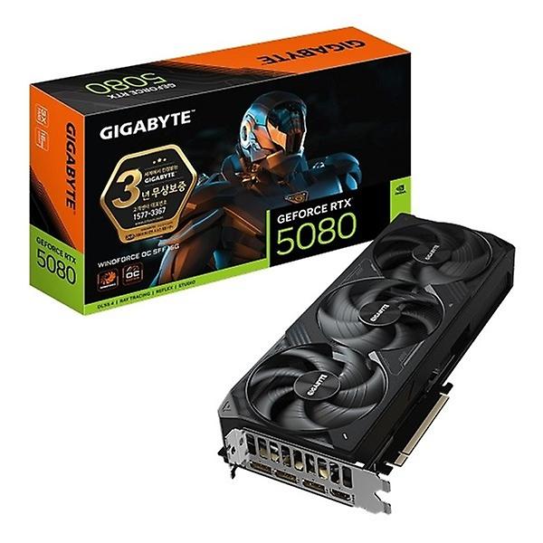  [GIGABYTE] 지포스 RTX 5080 WINDFORCE OC SFF D7 16GB 제이씨현