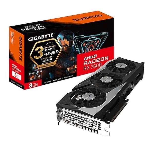  GIGABYTE 라데온 RX 7600 GAMING OC D6 8GB 제이씨현