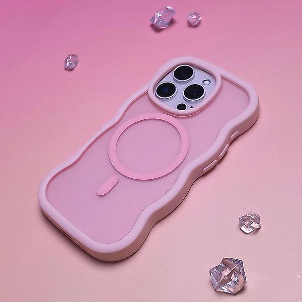  아이폰13프로 맥세이프 물결 웨이브 매트 케이스