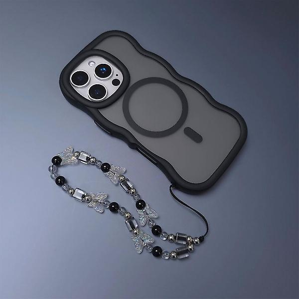  아이폰13프로맥스 맥세이프 물결 웨이브 매트 케이스