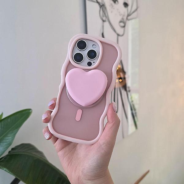  아이폰16프로 맥세이프 물결 웨이브 매트 케이스