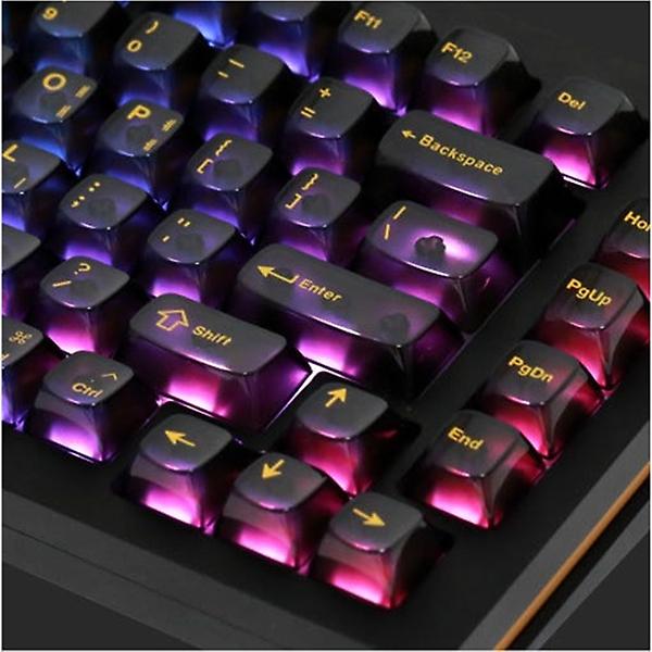  SPM PC 투명 실크인쇄 한글 영문 키캡 165키 커스텀 기계식키보드 블랙스모그