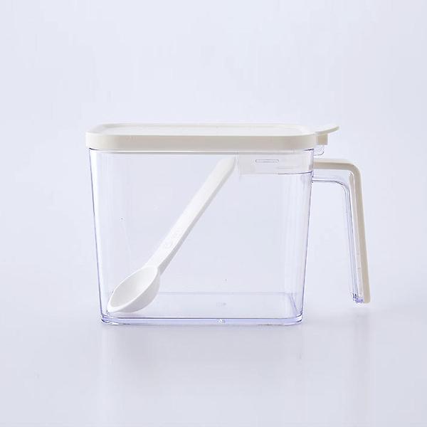  오리스타 스푼 양념통 화이트 600ml 파우더 설탕 소금 조미료통 보관용기