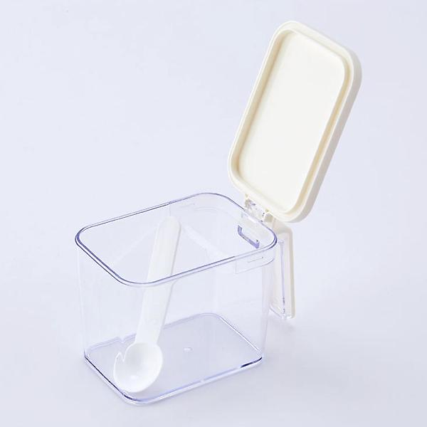  오리스타 스푼 양념통 화이트 600ml 파우더 설탕 소금 조미료통 보관용기