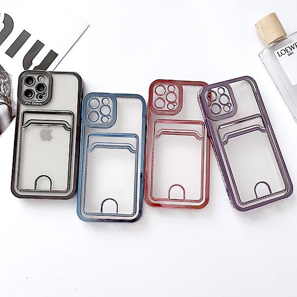  아이폰16E 글로시 라인 카드 카메라 풀커버 케이스