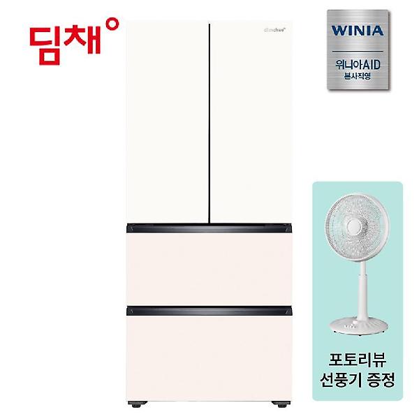  위니아 딤채 김치냉장고 고효율 1등급 가전환급 스탠드 467L CDQ48JVLTSC