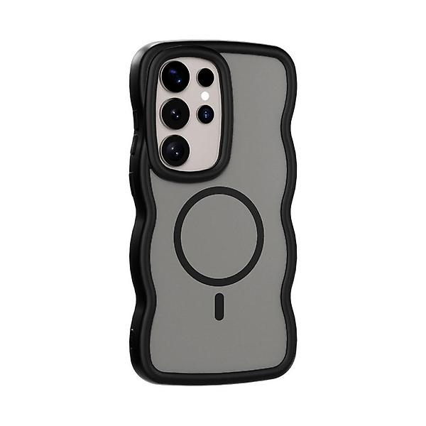  갤럭시 S25엣지 맥세이프 물결 웨이브 매트 케이스