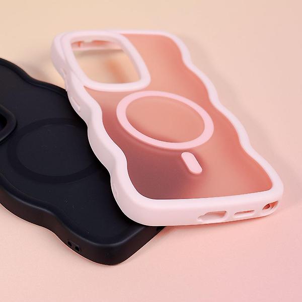  갤럭시 S24울트라 맥세이프 물결 웨이브 매트 케이스