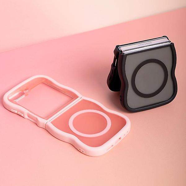  갤럭시 Z플립6 맥세이프 물결 웨이브 매트 케이스