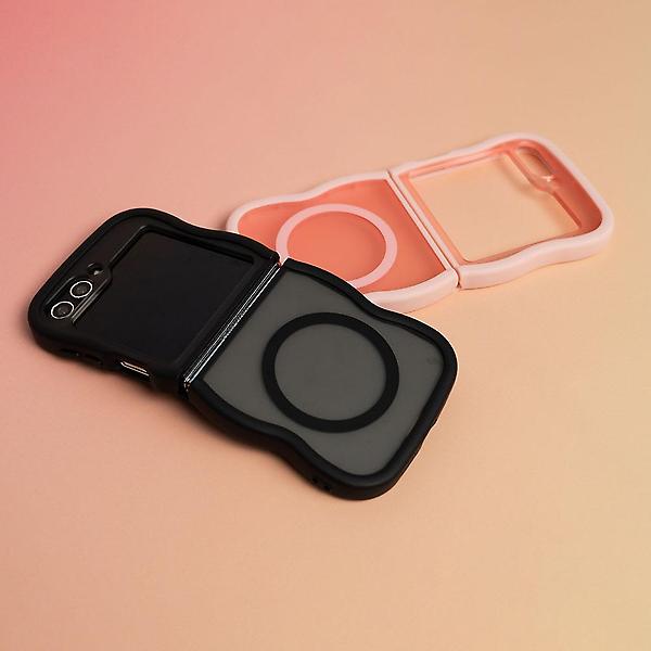  갤럭시 Z플립4 맥세이프 물결 웨이브 매트 케이스