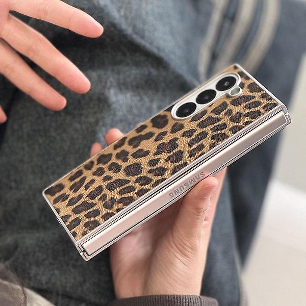  갤럭시 Z폴드7 지폴드7 레오파드 호피 하드 케이스
