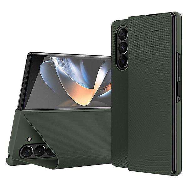  갤럭시 폴드7 케블라 패턴 스탠딩 레더 케이스