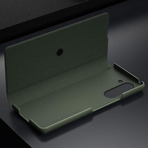  갤럭시 폴드7 케블라 패턴 스탠딩 레더 케이스