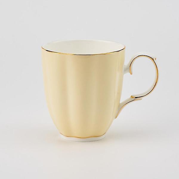  티로직 펌킨 골드림 머그컵 크림 300ml 도자기 찻잔 커피잔