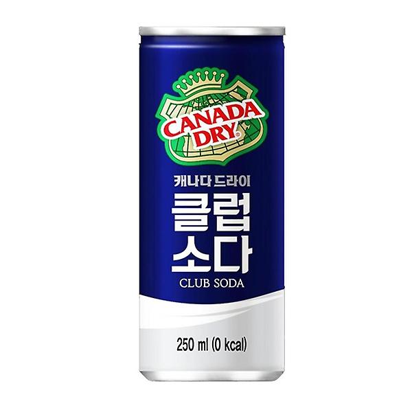  캐나다드라이 클럽소다 250ml 캔 30개 1박스 탄산음료