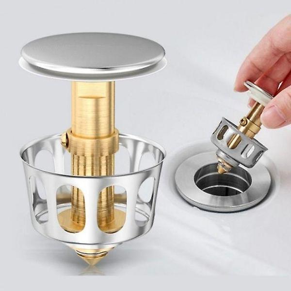  세면대 교체용 캐주얼 세면기 황동 필수템 거름망 팝