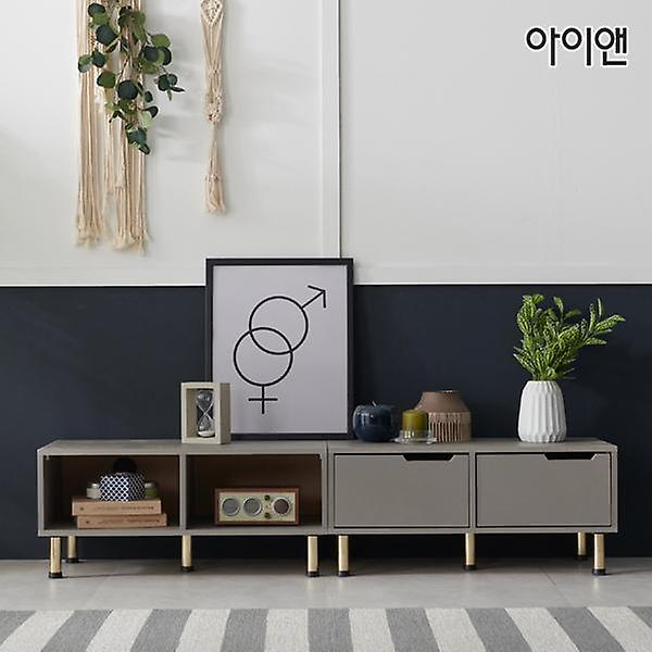  아이앤 멜리나 1단 1600 다용도 거실장 세트 DG