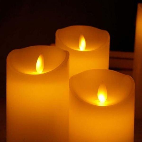  데코초 양초 크리스마스 무드등 LED 인테리어 캔들 LE