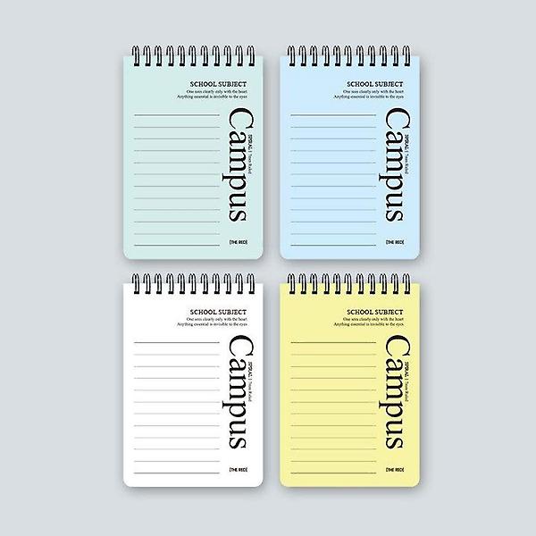  캠퍼스 합지 상철 수첩 (색상랜덤) X4개 미니 노트