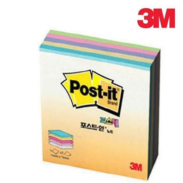  3M 포스트잇 큐브 노트 파스텔 5색 CT-33