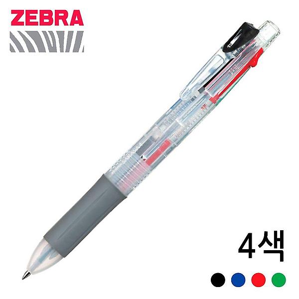  제브라 중성펜 클리어 4색 사라사 J4J1 0.5mm